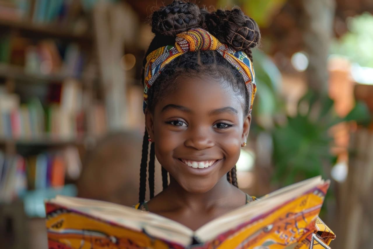 African kid enjoying life